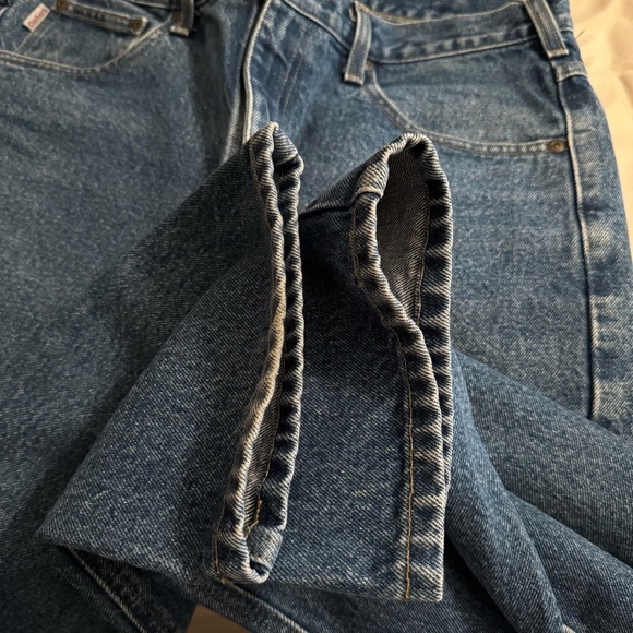 Carhartt Men's Size 34x34 Denim Blue Jeans Relaxed Fit Med Wash Loose Workwear - Picture 9 of 11